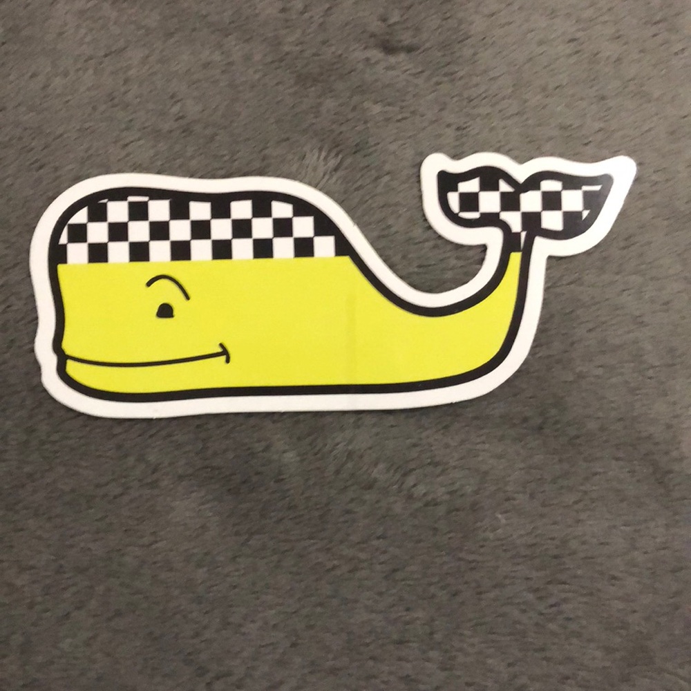 Taxi Cab themed Vineyard Vines Whale Sticker!!